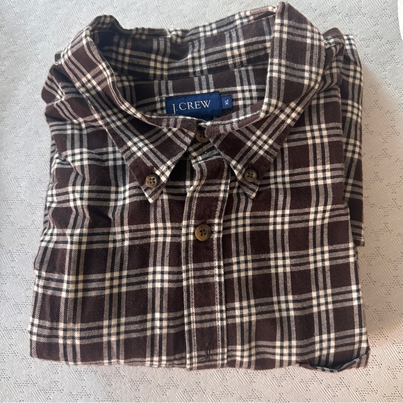 J Crew Men’s flannel button down long sleeve shirt XL - Picture 3 of 6